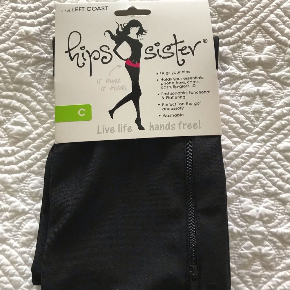 NWT Hips Sister Hipster Active Belt in Black!